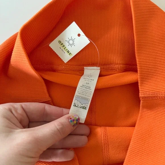 NWT | AERIE OFFLINE TERRY CLOTH HIGH WAISTED TENNIS PICKLEBALL PREP SKIRT SKORT - Picture 7 of 7